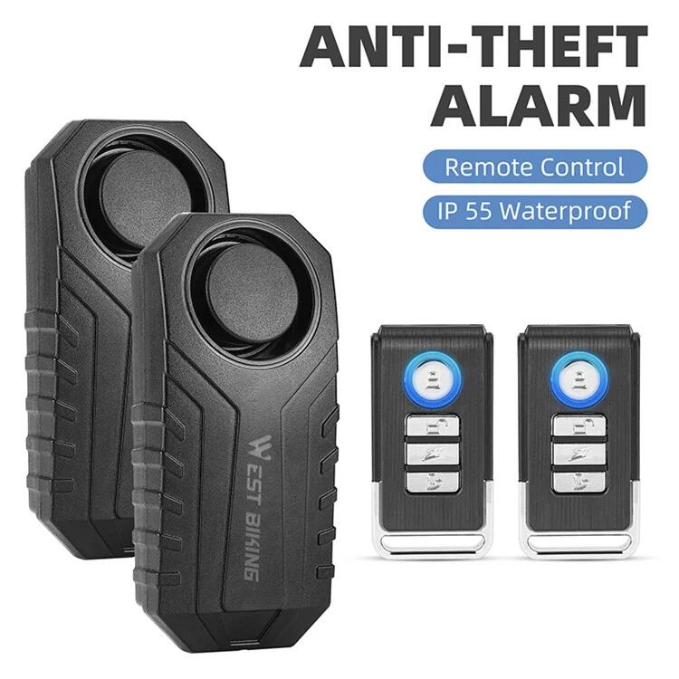Kabelloser Fahrradalarm, Diebstahlalarm mit Fernbedienung, lauter Ton 3/7