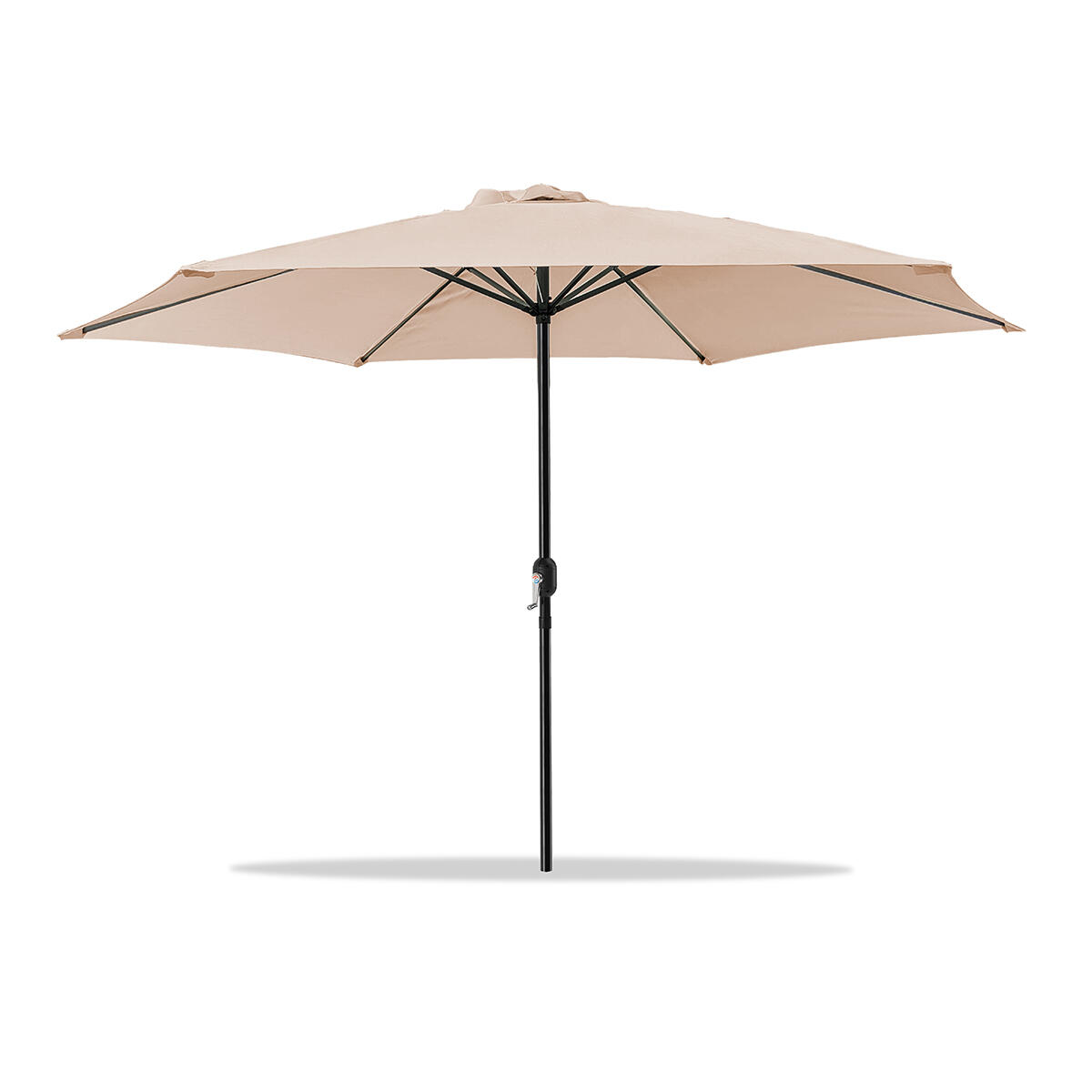 SENZA MARCA Sombrilla de Jardín 3 M Ø para Patios y Terrazas 244 x 300cm. (Beige)