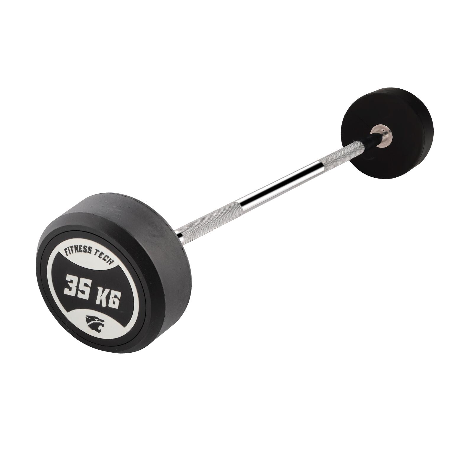 Barra montada reta 35 kg fitness tech
