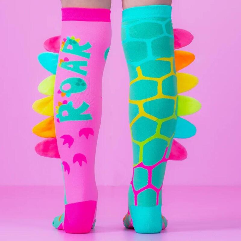 Șosete lungi colorate Madmia pentru fete fantasy Roar Dino 6-99 ani