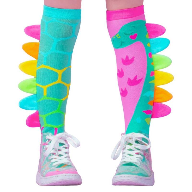 Șosete lungi colorate Madmia pentru fete fantasy Roar Dino 6-99 ani