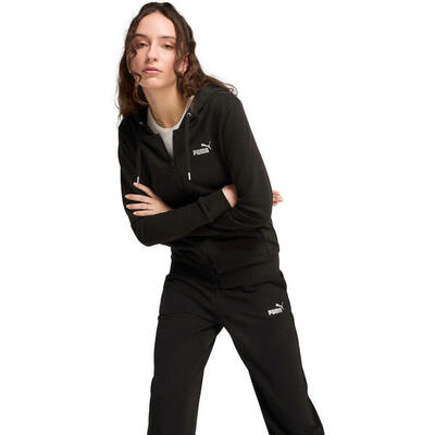 Trainingspak puma metallic hooded sweat suit tr op. zwart. dames
