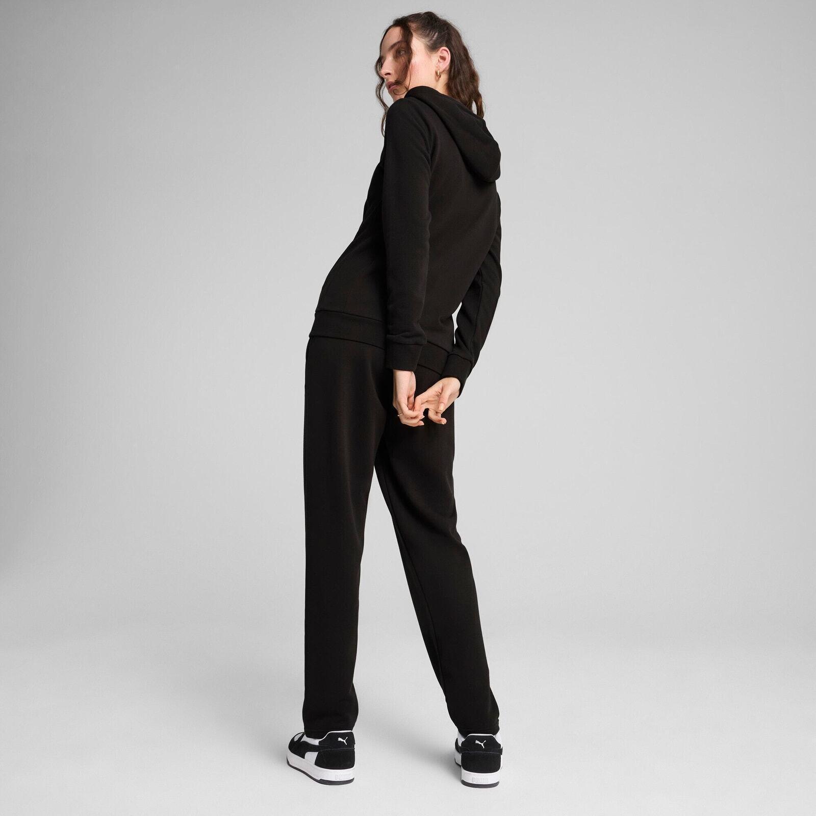 Trainingsanzug Puma Metallic Hooded Sweat Suit Tr Op, Schwarz, Damen 2/7