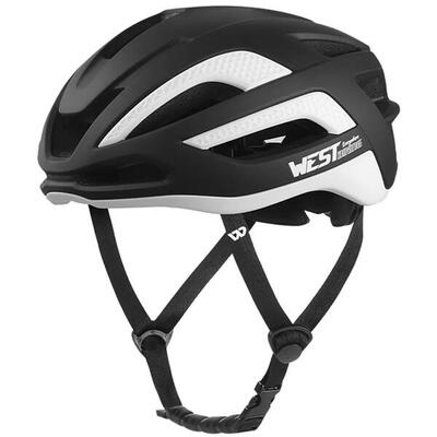Atmungsaktiver MTB-Fahrradhelm zum Radfahren, Kopfschutz - Weiß+Schwarz