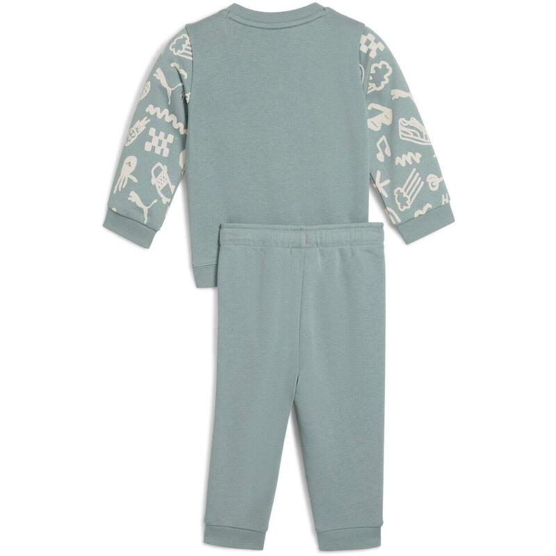 Trening copii Puma Minicats Sandy Adventures Crew Set Tr, Albastru