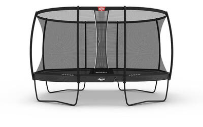 Trampoline berg elite + veiligheidsnet regular ovaal antraciet 520 x 345