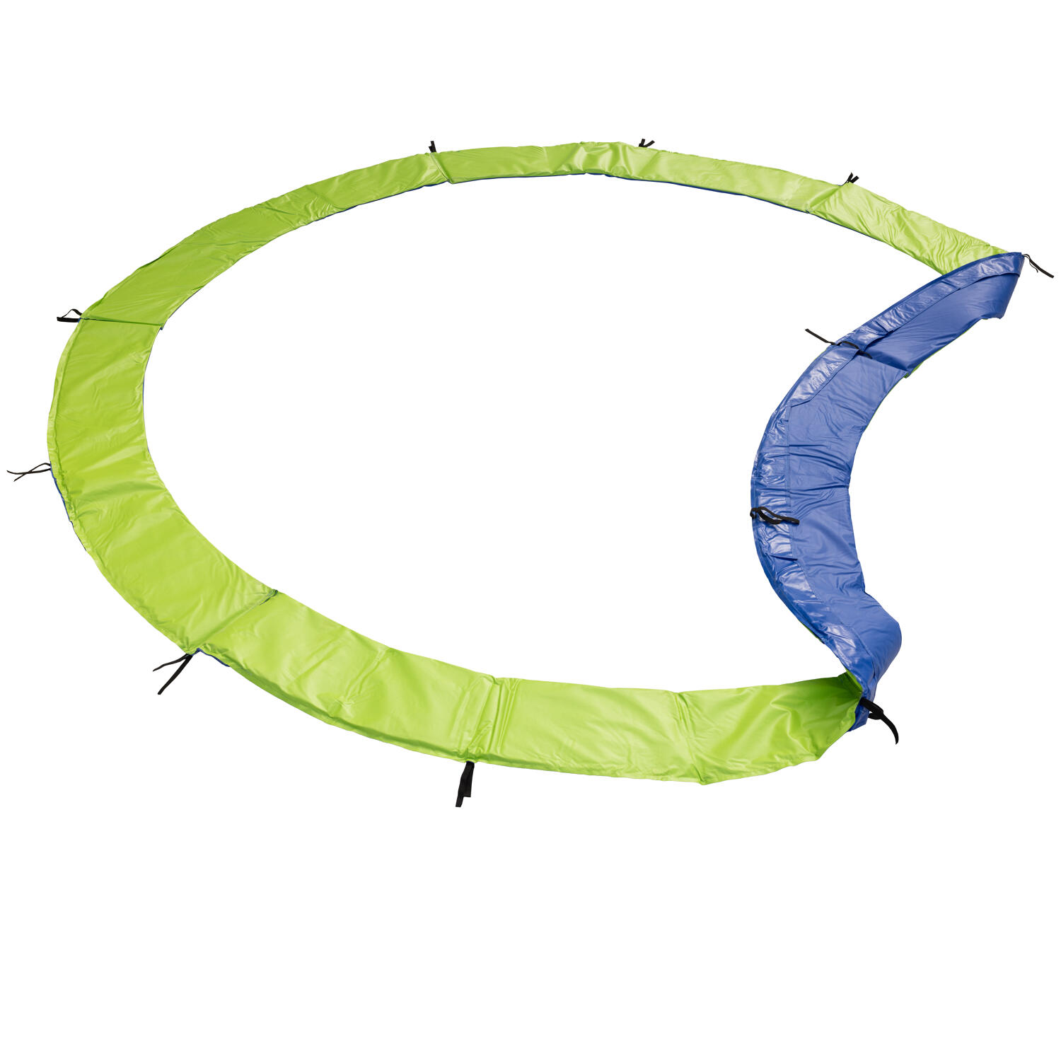 Trampoline 245cm réversible vert/bleu CANBERRA + échelle, bâche et kit d'ancrage 3/7