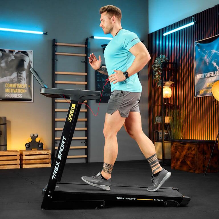 Tapis de course pliable Trex Sport RUNVO TX-700TM vitesse 16 km/h 120 kg 3/7