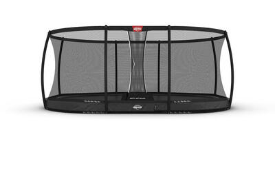 Berg elite trampoline inground ovaal 520 x 345 cm – antraciet