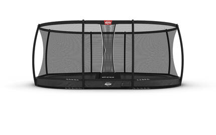 Trampoline BERG Elite + Filet de sécurité InGround Ovale Gr. anthr. 520x345