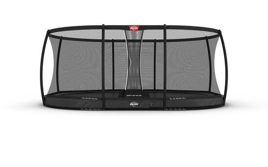 Trampoline BERG Elite + Filet de sécurité InGround Ovale Gr. anthr. 520x345