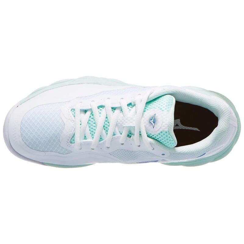 Zapatillas Mizuno Wave Enforce Court Clay Blanco Azul Mujer 2/5