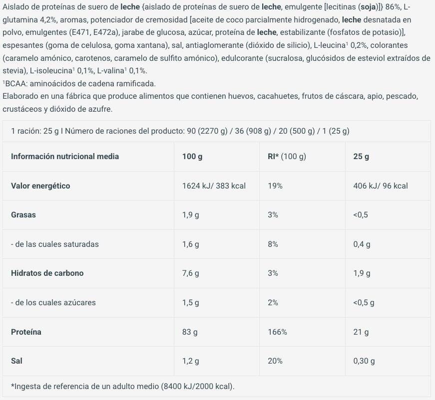 Iso Whey Zero Edición Limitada F.C. Barcelona - 908g Crema Catalana Biotech USA 3/3