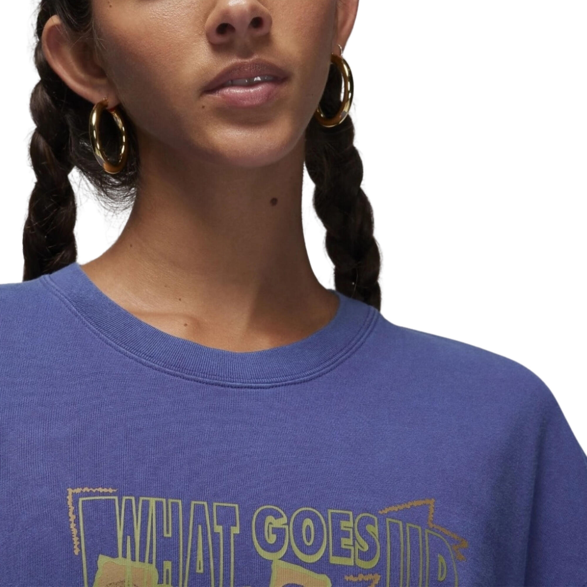 T-shirt Oversized Heritage Violet - FD7208-502 3/4