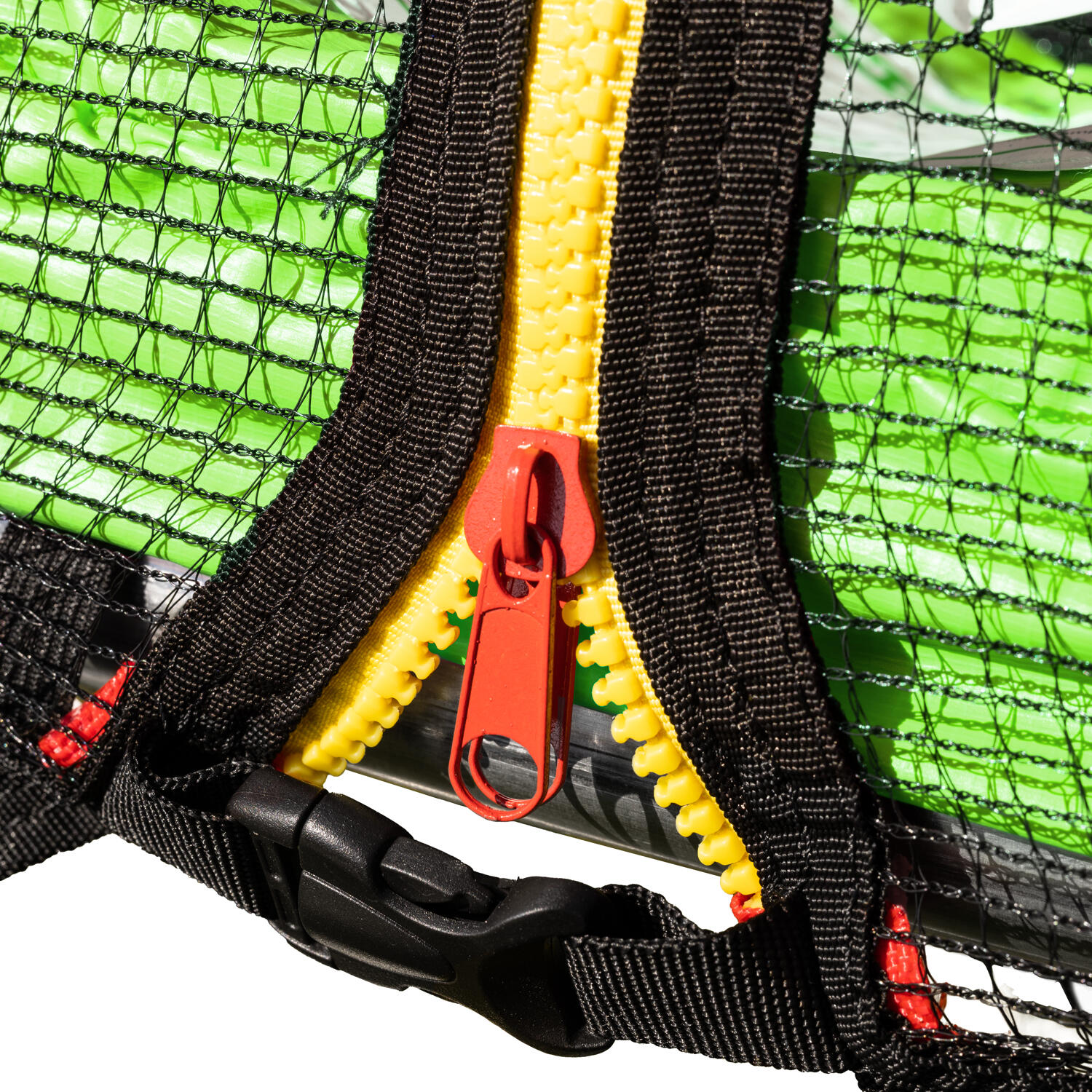 Trampoline 245cm réversible vert/bleu CANBERRA + échelle, bâche et kit d'ancrage 4/7