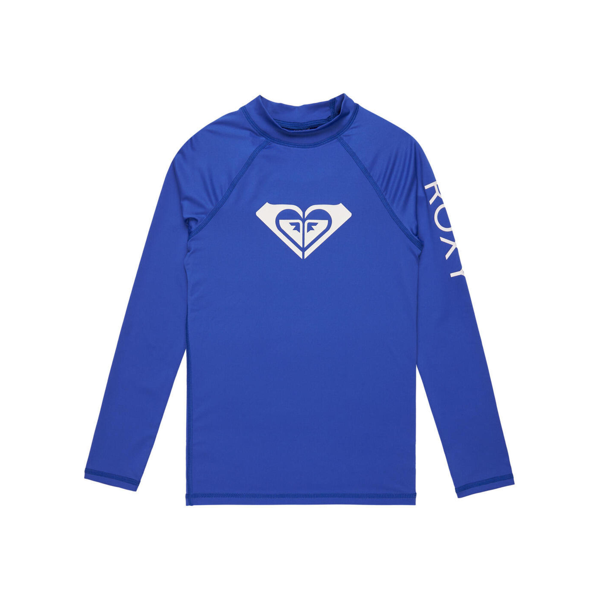 Roxy - Lycra Manches Longues Upf 50 Whole Hearted Violet Fille - T-shirt Crop Top - Bleu -  8 À 10 Ans - Decathlon