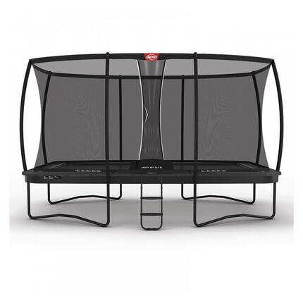 Trampolina Ultim Elite Regular 500 + Siatka Bezp. DLX XL Szary
