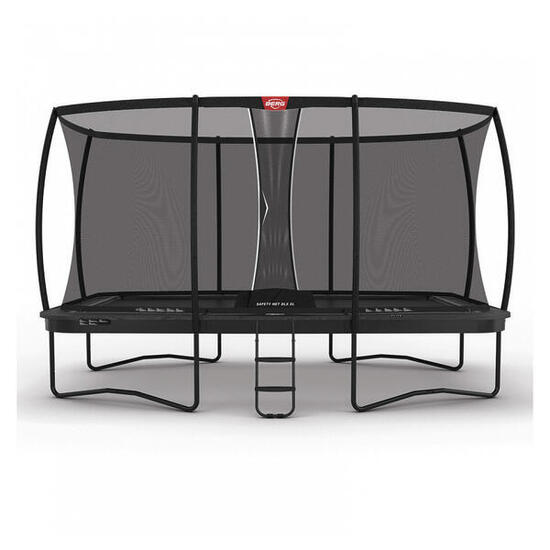 Trampolina Ultim Elite Regular 500 + Siatka Bezp. DLX XL Szary
