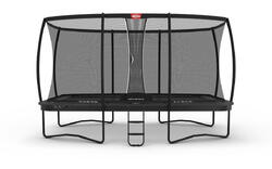Trampoline BERG Elite Rectangulaire 500x300 Anthracite avec Filet de Sécurité