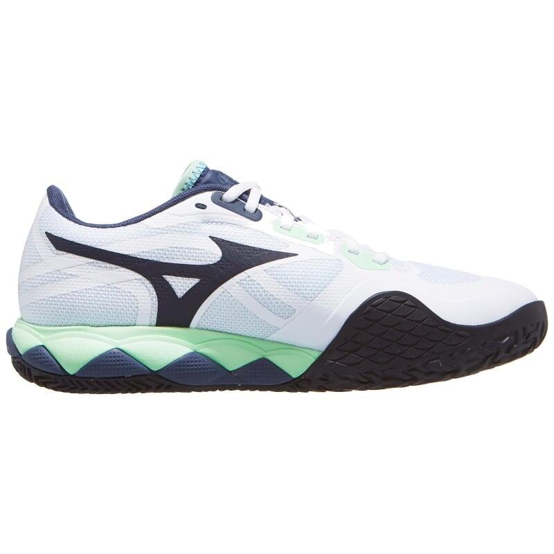 Zapatillas Mizuno Wave Enforce Tour 2 Clay Blanco Verde Azul 1/5