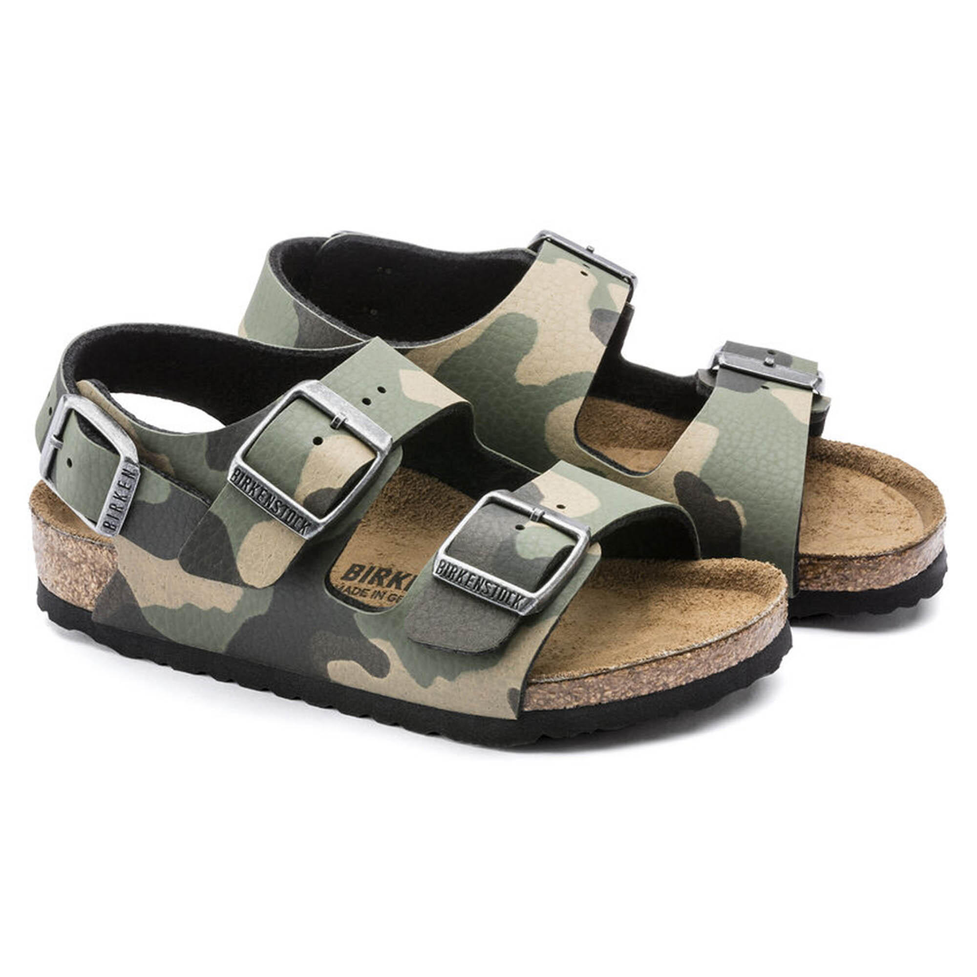 Sandaal Milano Kids Birko-Flor - 1017378 Groen 3/5
