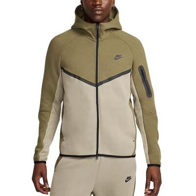 Ritshoodie tech fleece groen - hv0949-222