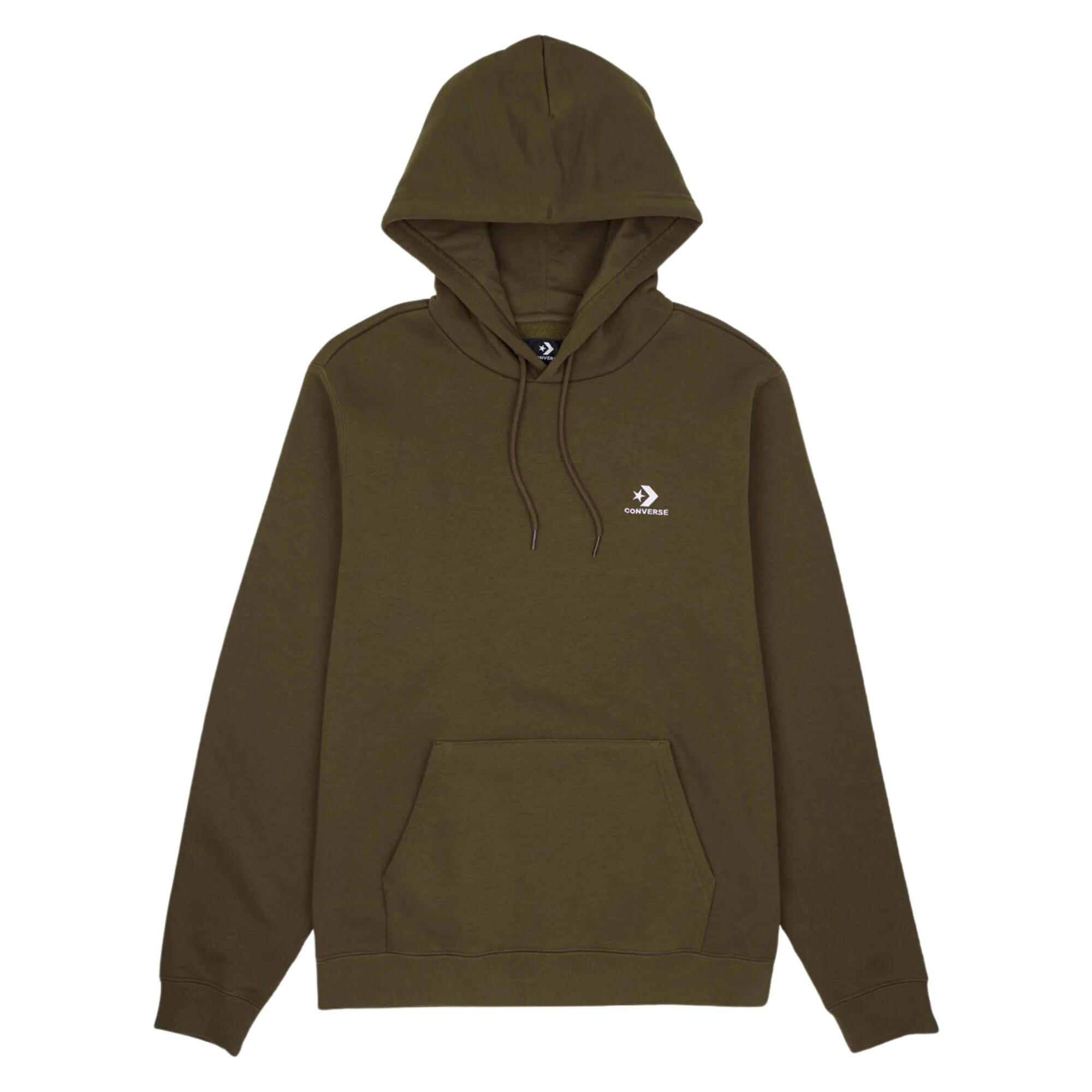 Hoodie Go-To Embroidered Star Chevron Groen - 10024509-A36 4/4