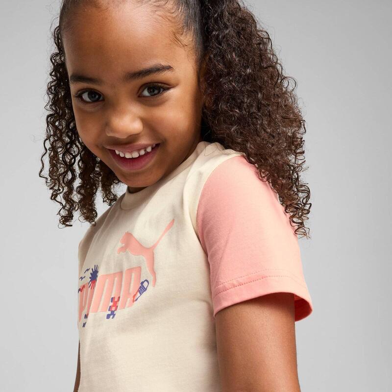 T-shirt Puma Sandy Adventures Tee Ps, Beige, Enfants