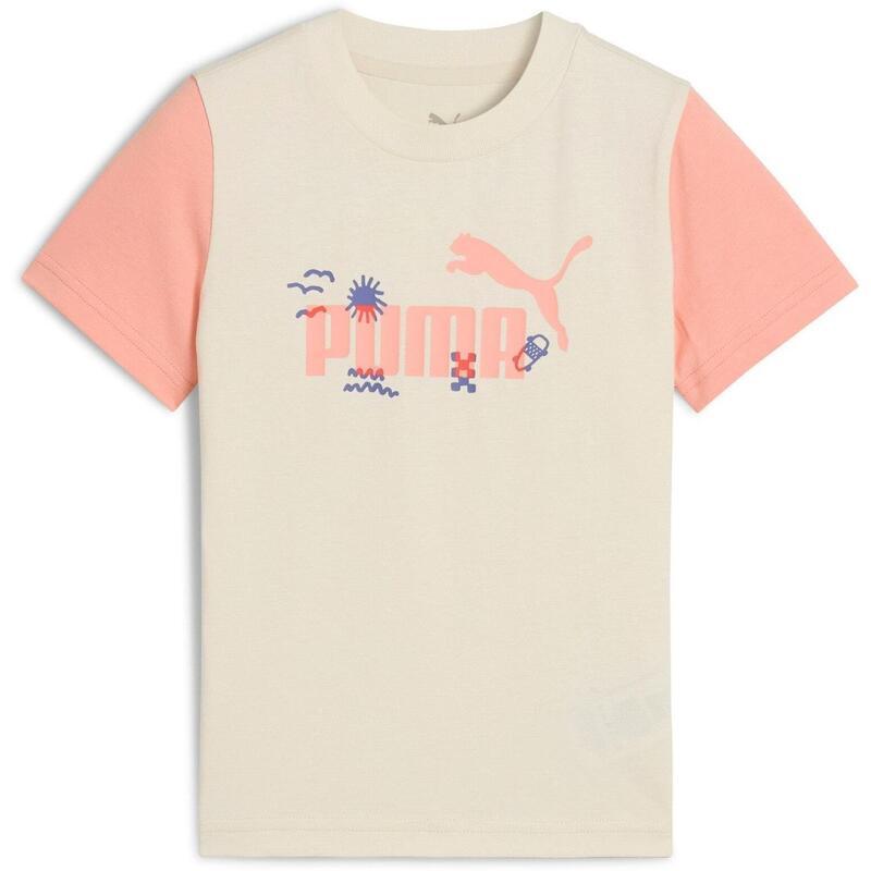 T-shirt Puma Sandy Adventures Tee Ps, Beige, Enfants
