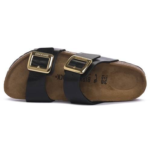 Sandales Plates Femme Birkenstock Sydney Noir 4/5