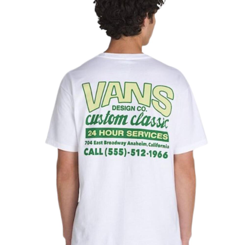 T-shirt pour homme Vans Shop front ss Blanc 2/7