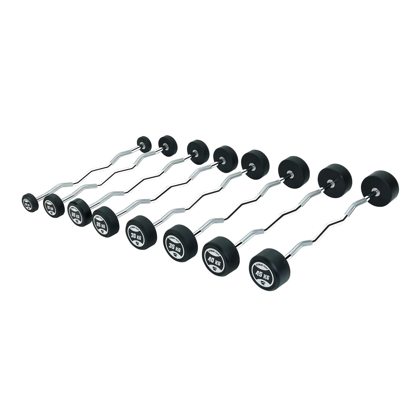 Barre Préchargée curl 40kg Fitness Tech 5/5
