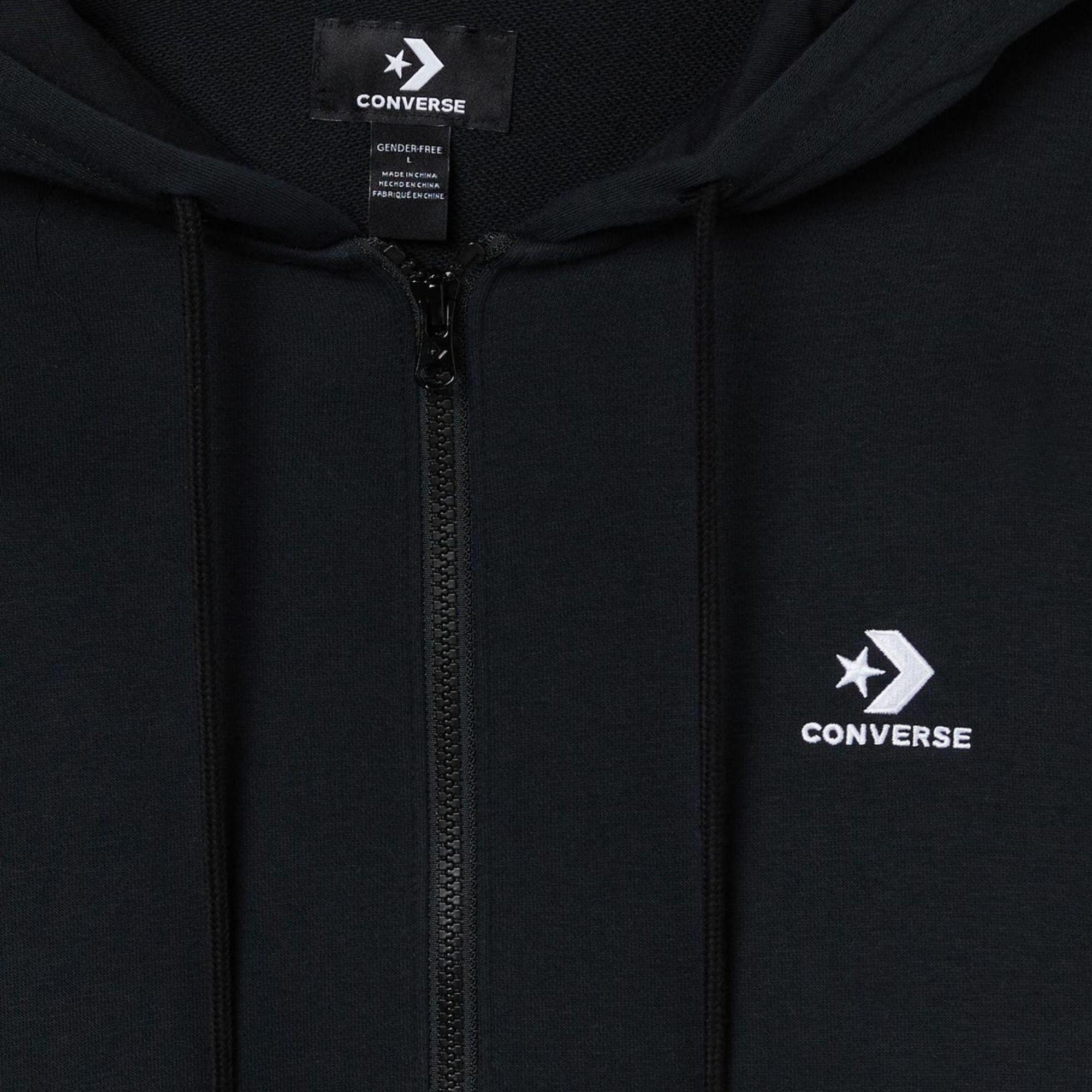Sweat à Capuche et Zip Go-To Chuck Patch Noir - 10023871-A01 4/4