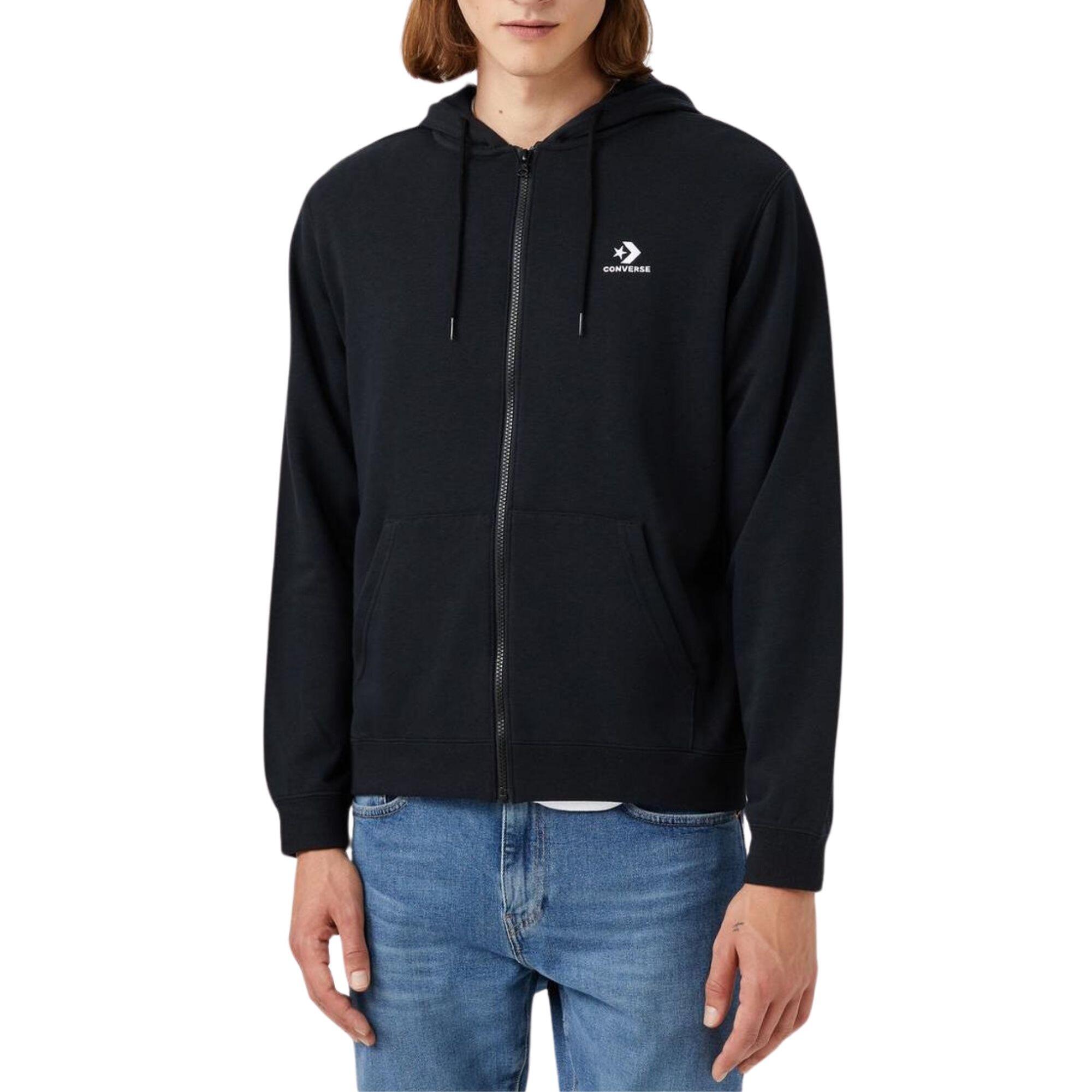 Sweat à Capuche et Zip Go-To Chuck Patch Noir - 10023871-A01 1/4