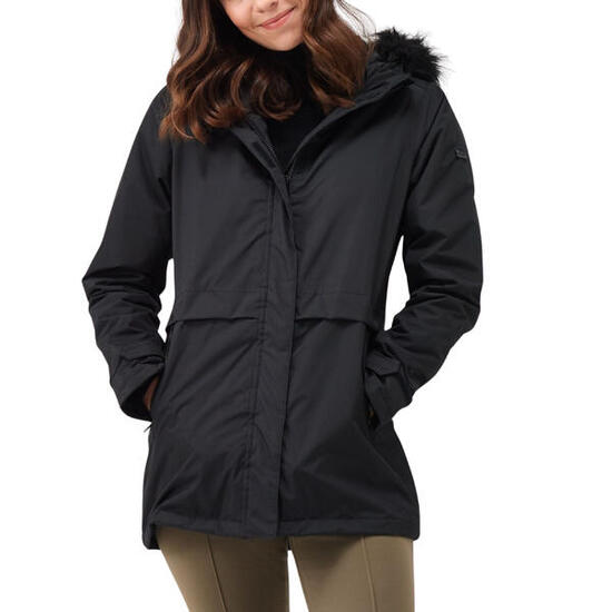 Parka Myla II Fur Trim Noir - RWP353-800