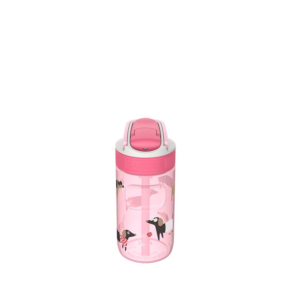 Trinkflasche Kambukka Lagoon 400 ml, Diva Dogs, Trinkhalm, auslaufsicher 4/7