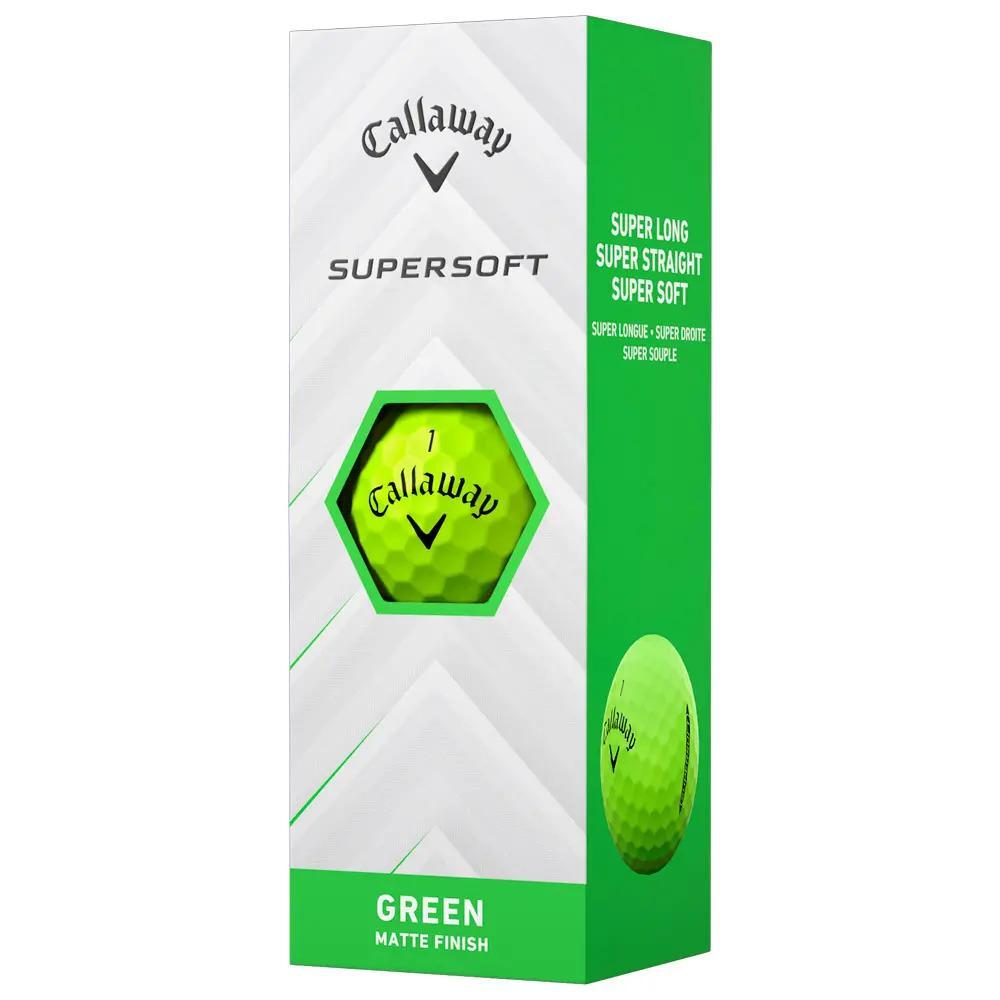 Confezione da 12 palline da golf Callaway Supersoft Verde Nuovo 2/3