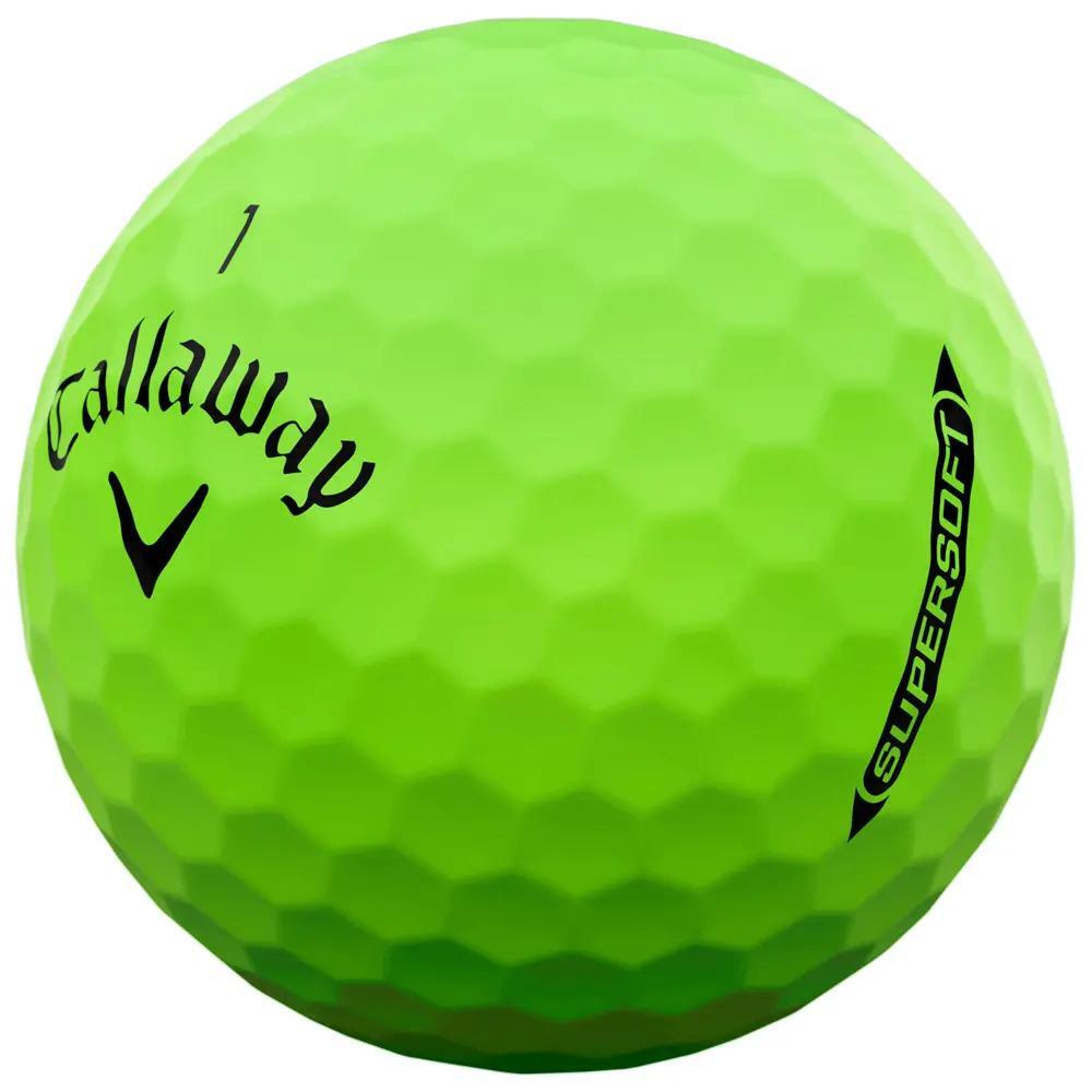 Confezione da 12 palline da golf Callaway Supersoft Verde Nuovo 3/3