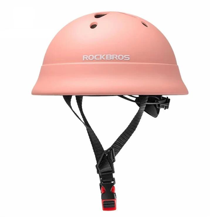 ROCKBROS Casco da bici per bambini con assorbimento degli urti  - Rosa