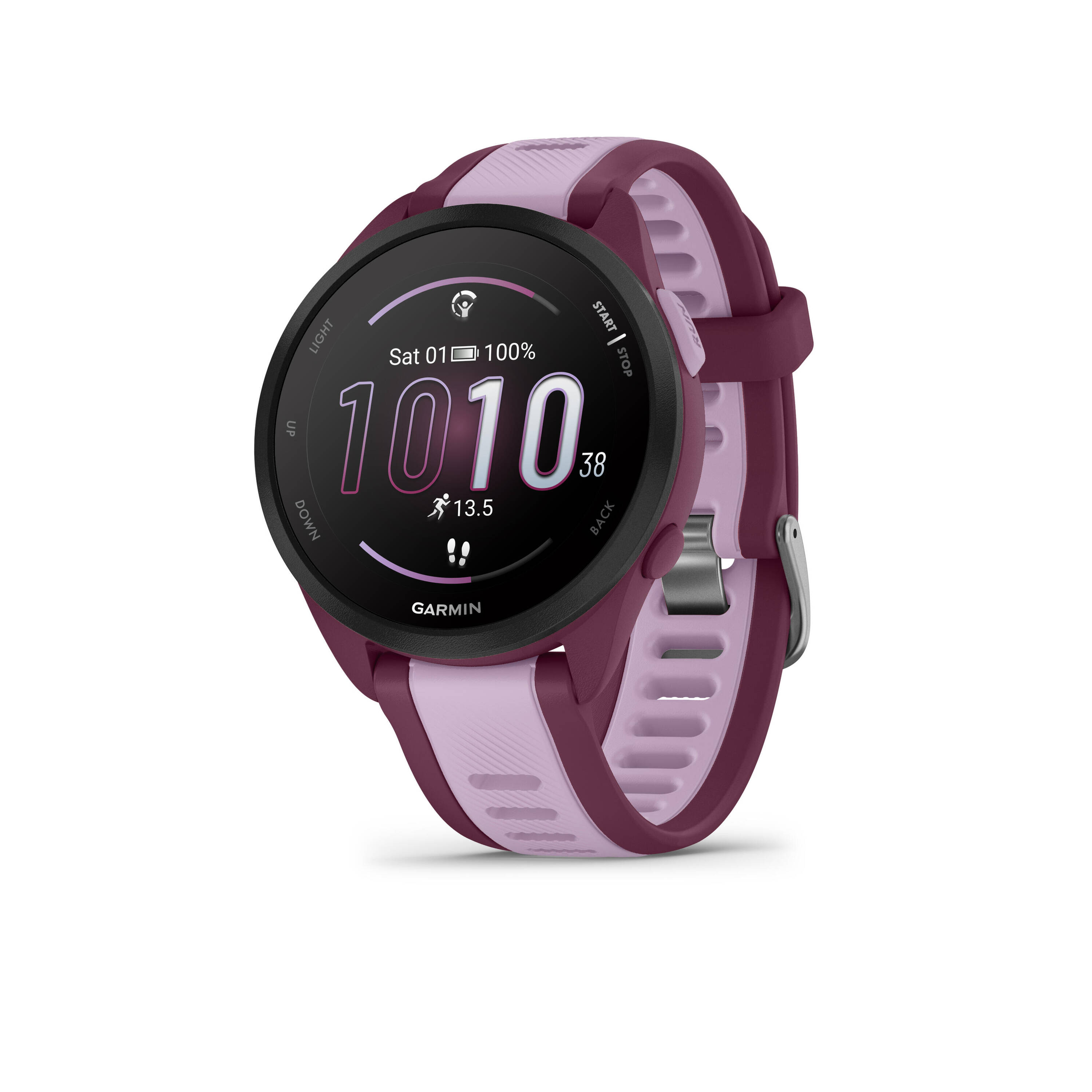 Forerunner 165 Music, Running Smartwatch, Colorful AMOLED Display,   Berry -  1