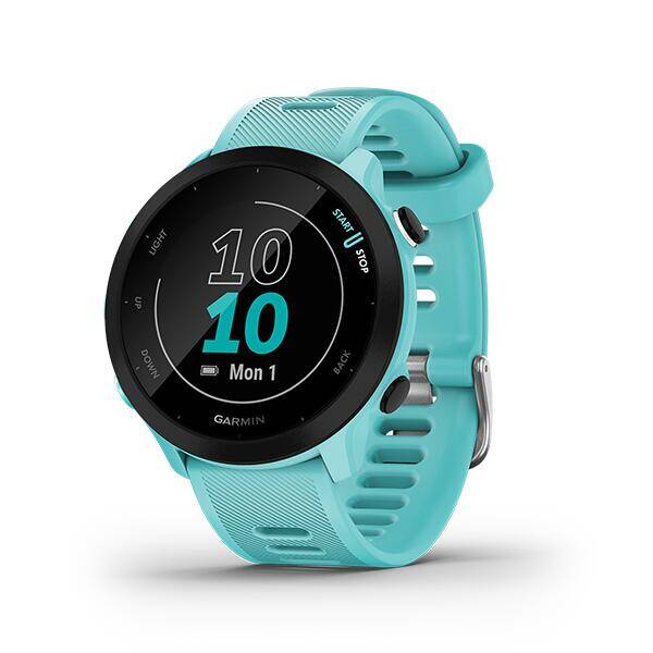 Garmin Forerunner 55, GPS Running Watch with Daily Suggested Workouts,White -  1