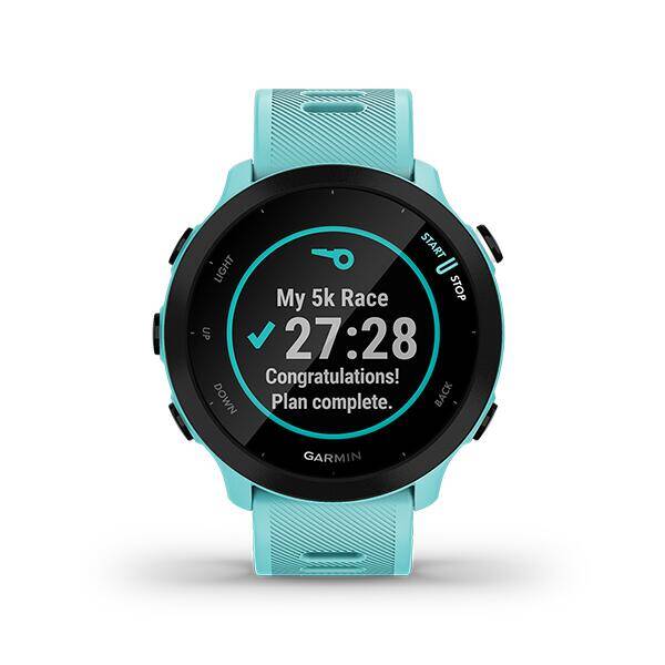 Garmin Forerunner 55, GPS Running Watch with Daily Suggested Workouts,White -  2