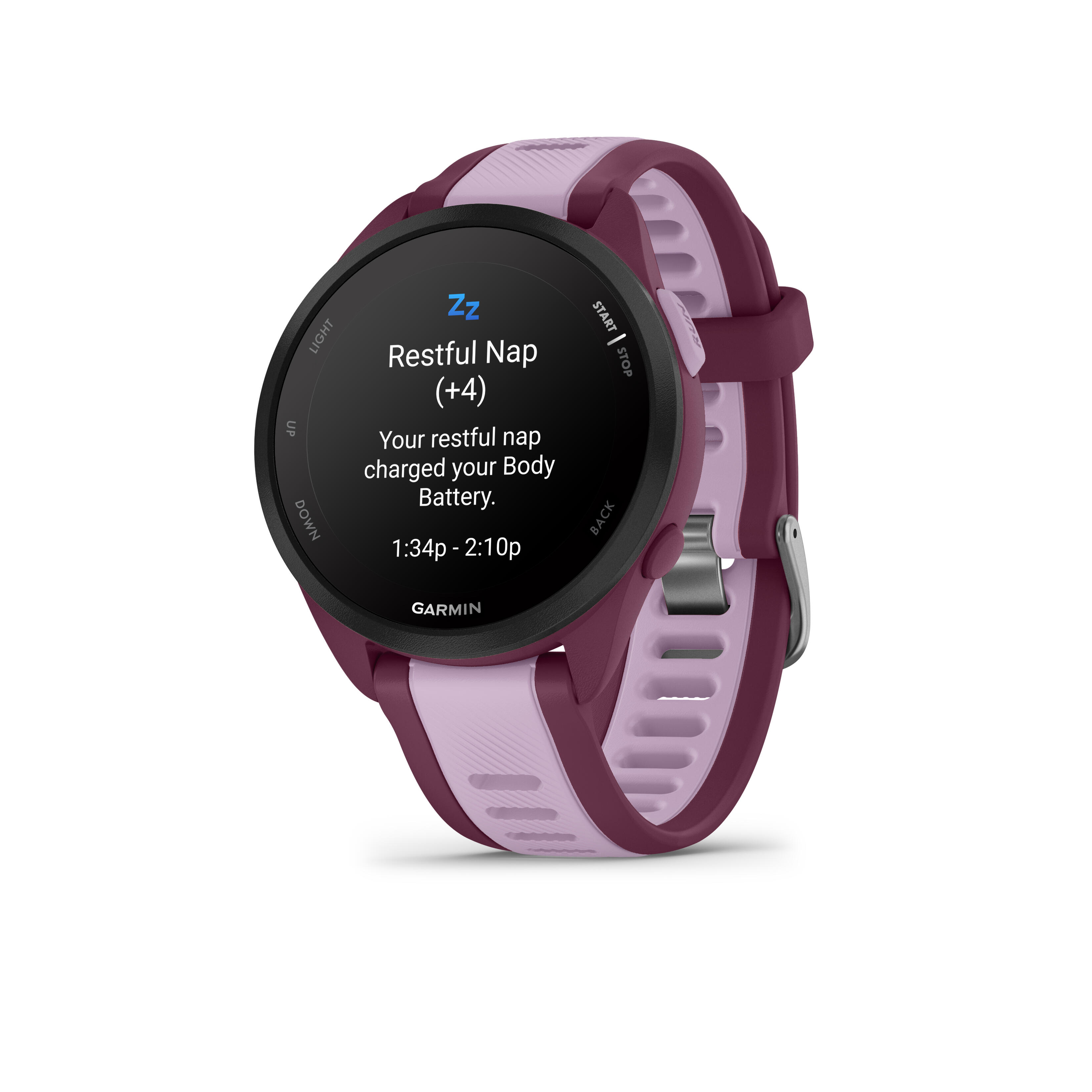 Forerunner 165 Music, Running Smartwatch, Colorful AMOLED Display,   Berry
