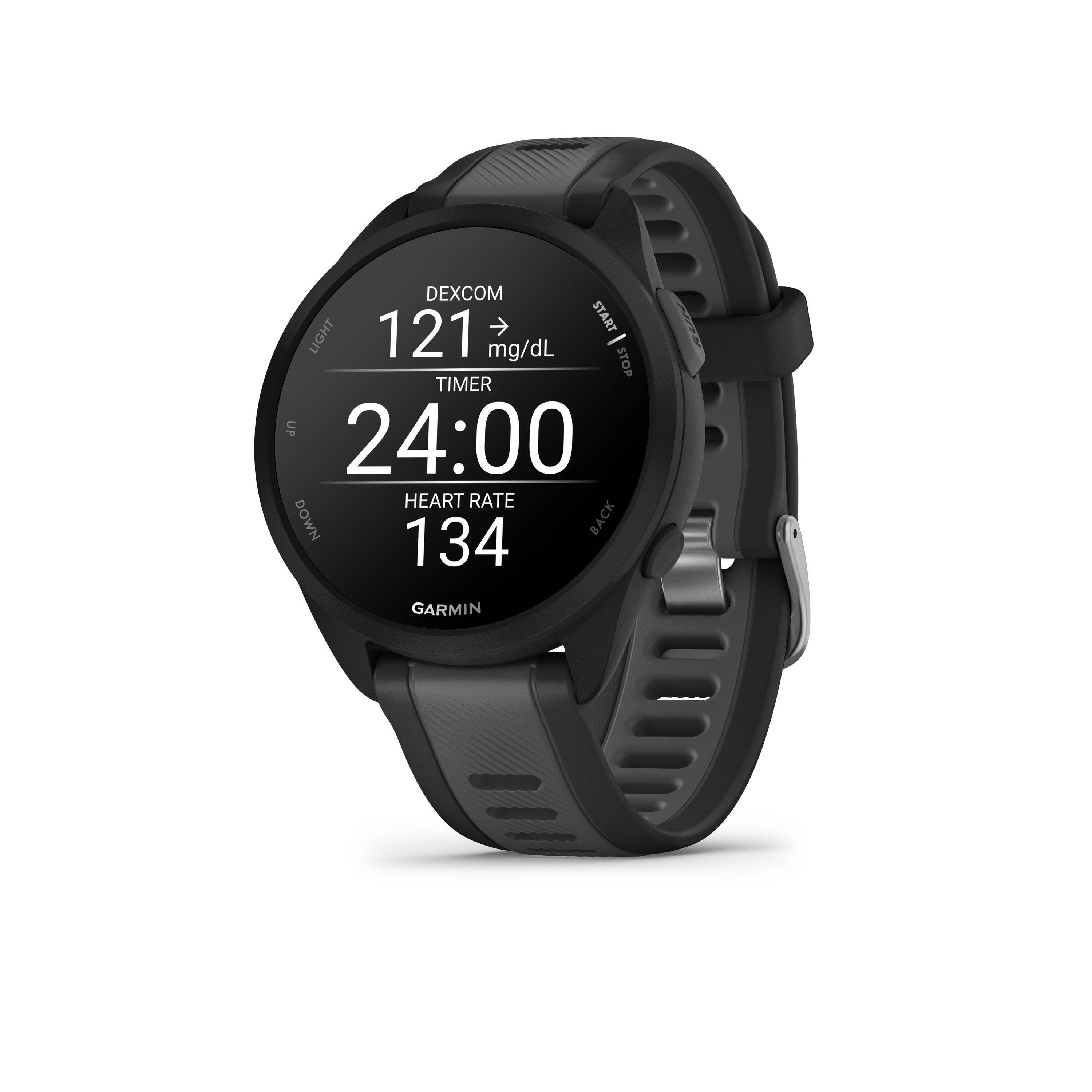 Forerunner 165 Music, Running Smartwatch, Colorful AMOLED Display,Black -  3