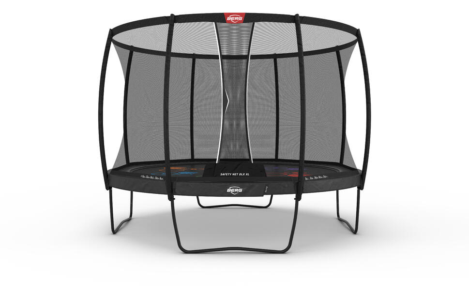 Trampolina okrągła z siatką bezpieczeństwa deluxe BERG Elite