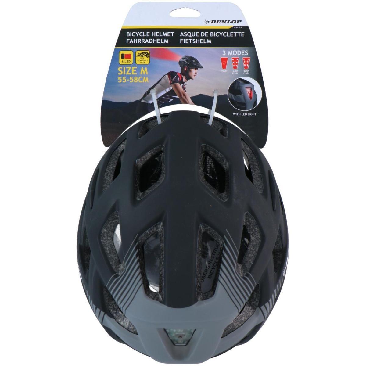 Erwachsene Helm - Rücklicht, Belüftungsöffnungen - MTB 6xLED, schwarz 3/7