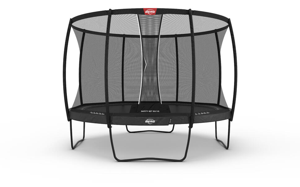 Trampolina okrągła z siatką bezpieczeństwa deluxe BERG Elite