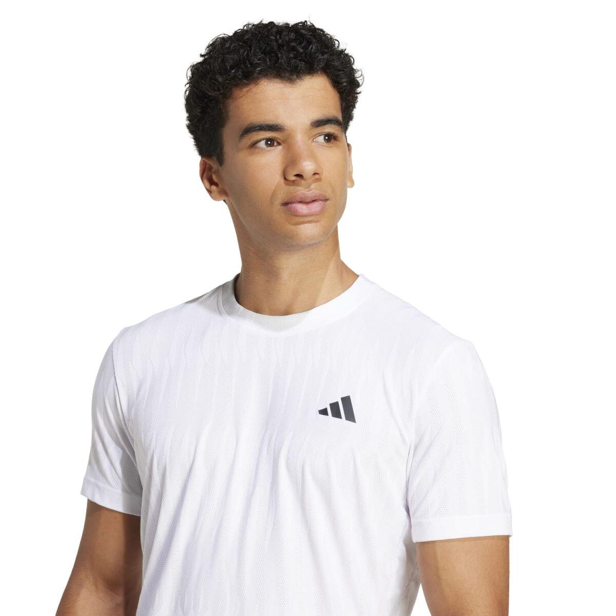 T-shirt - Tennis - Hommes - Coupe Freelift - Léger, respirant - Blanc 4/5