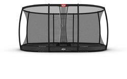 Trampoline BERG Elite ovale 520 x 345 cm — Anthracite avec filet