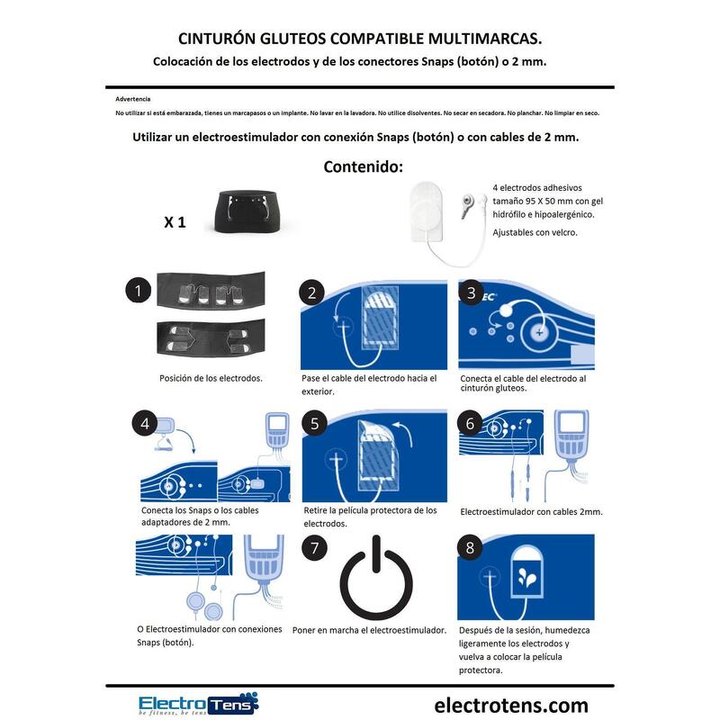 Electrostimulateur MultisportPro Sport-Elec Ceinture fessiers